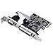 Produktbild RS232 Serielle Schnittstelle COM & DB25 Drucker Parallel Port LPT zu PCI-E PCI Express Card Adapter Konverter AX99100 Moschip Ax99100