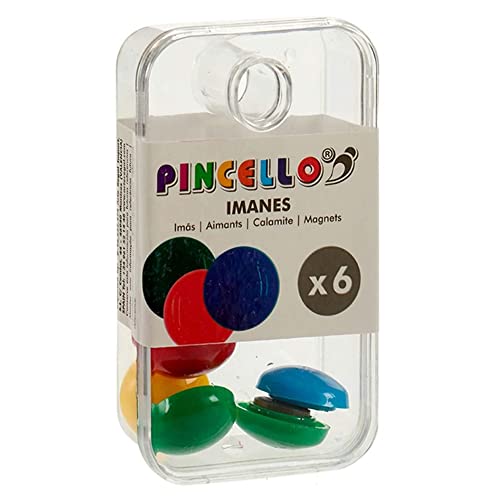 Aimants 2 cm 6 pièces différentes couleurs Cover