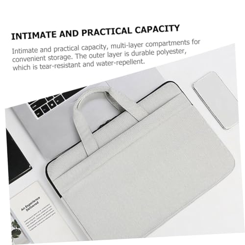 Funda Portátil 14 Pulgadas Compartimentos Múltiples SECFOU Poliéster Maletín 5