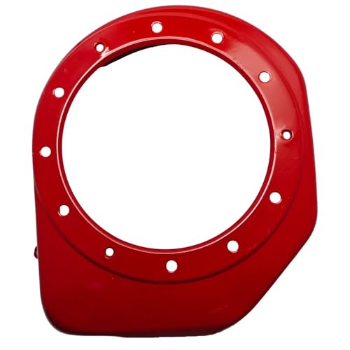 Couvercle de ventilateur de recul robuste en métal laqué rouge