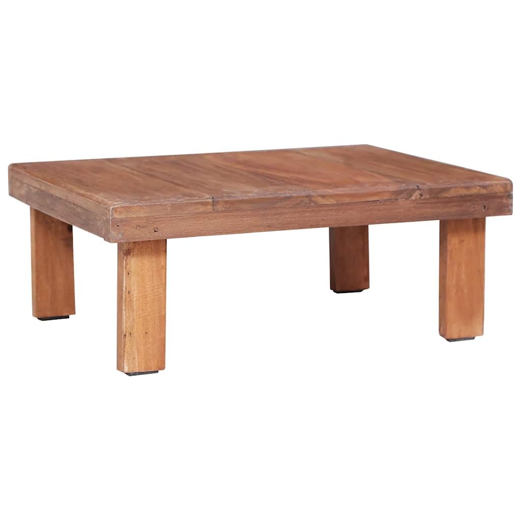 Stolik kawowy 60 x 45 x 23 cm, stare drewno z recyklingu, ręcznie polerowany, rustykalny stolik pomocniczy do salonu, jedyne w swoim rodzaju wzornictwo, trwały