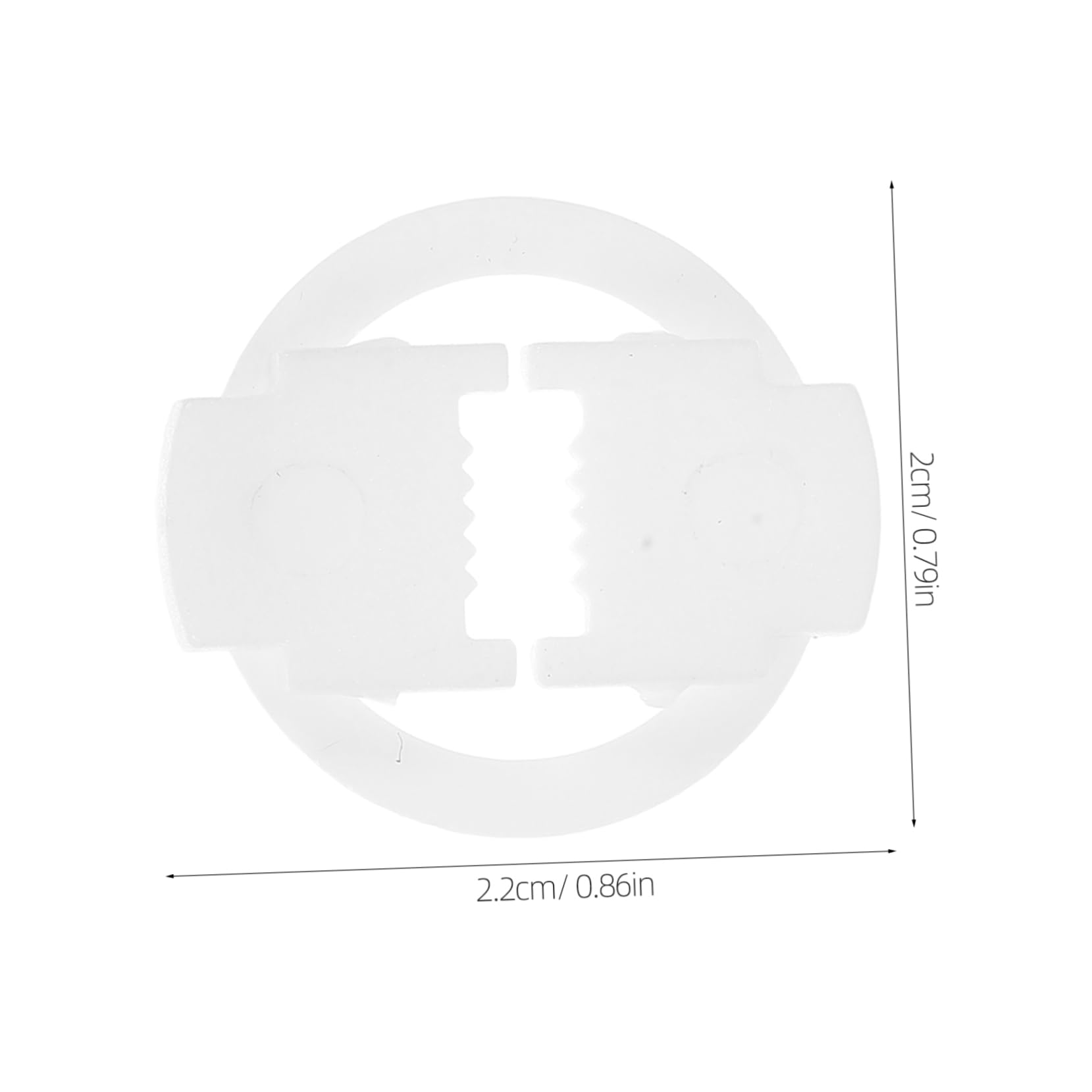 Cabilock Cable Holder Clips for Outdoor String Lights 100 Pack Plastic Easy to Install Sleek Design