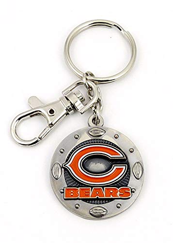 aminco NFL Chicago Bears Impact Keychain, Silver, One Size