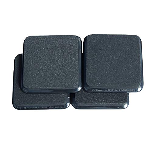 EZ Moves Permanent Furniture Slides 3"x3" (Set of 4) Black Amazon