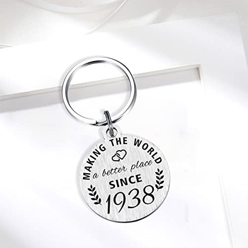 Abnty 85Th Birthday Gifts For Women Men, 85 Year Old Birthday Keychain, Born In 1938 Gifts, 1938 Birthday Decorations #TOP3