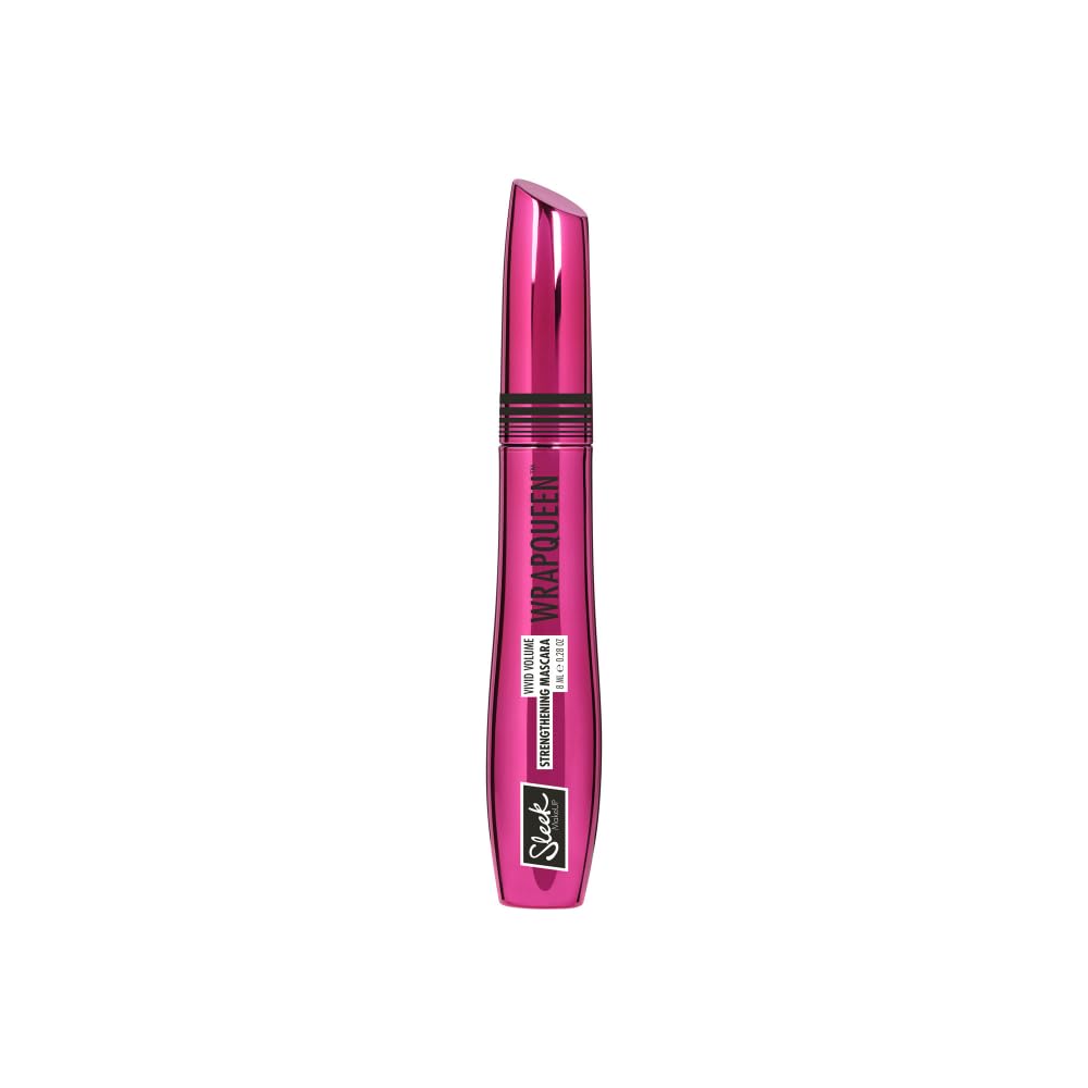 Sleek Makeup WRAPQUEEN Strengthening Mascara – Vivid Volume & Lash Definition, Smudge-Resistant Formula, 8ml