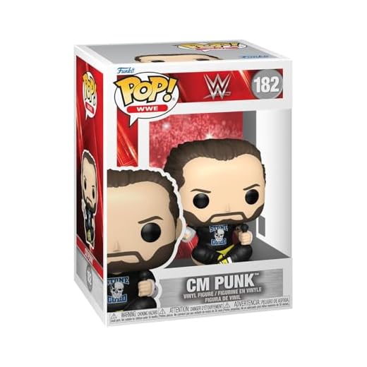 Funko Pop! WWE: CM Punk - Figura de Vinilo Coleccionable - Idea de Regalo - Mercancia Oficial - Juguetes para Niños y Adultos - Sports Fans - Muñeco para Coleccionistas y Exposición