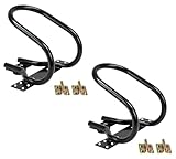 Mytee Products 7' Motorcycle Wheel Chock Steel for E-Track/X-Track System - Black (2 Pack)