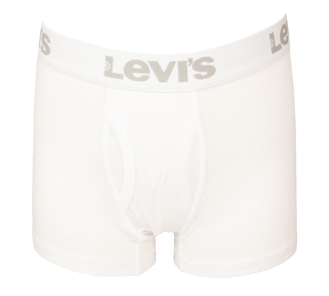 Levi's Boxer Bimbo Maschio Ragazzo Confezione 3 Capi Cotone Elasticizzato Elastico a Vista Articolo 9L0311, 001 Black - White - Grey, 6 Anni