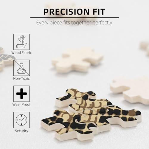 Rompecabezas de madera premium con diseño de serpiente para relajarse 6