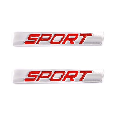 2Pcs 3D Metal Car Badge Emblem Set Cover