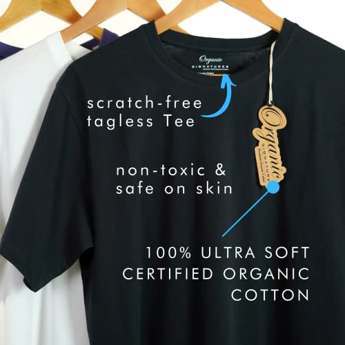 Crewneck 100% Certified Organic Cotton, Soft Shirts for Men2