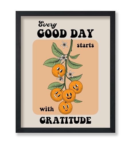Poster Master Every Good Day Starts With Gratitude Print - Retro ...