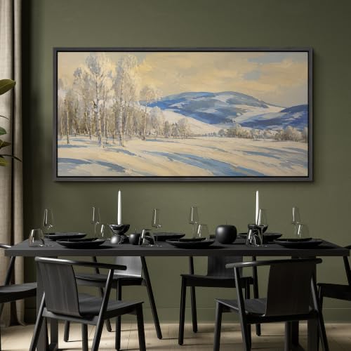 Image of MUDECOR Extra Large Framed Canvas Print Wall Art Birch Art for Living Room