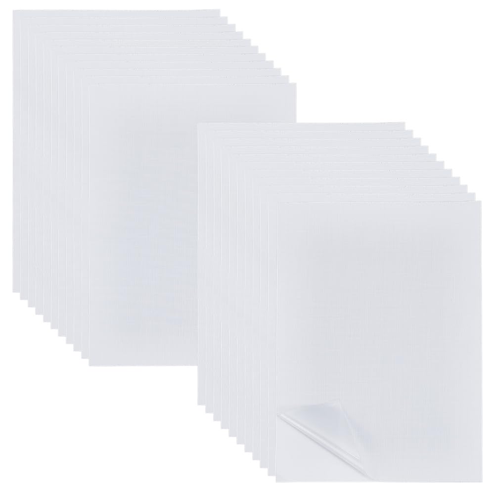 BENECREAT Feuilles de Plastification Autocollantes A4 21.3x30cm 50 Pièces Sans Machine