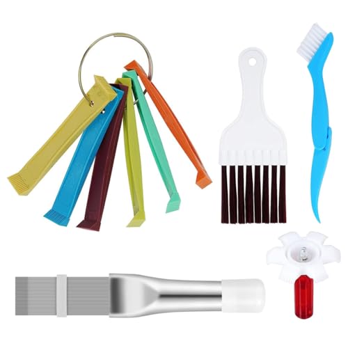Frewurwer Air Conditioner Fin Cleaner Set 5PCS Air Conditioner Condenser Fin Combs Ac Coil Cleaner Refrigerator Fins Brush