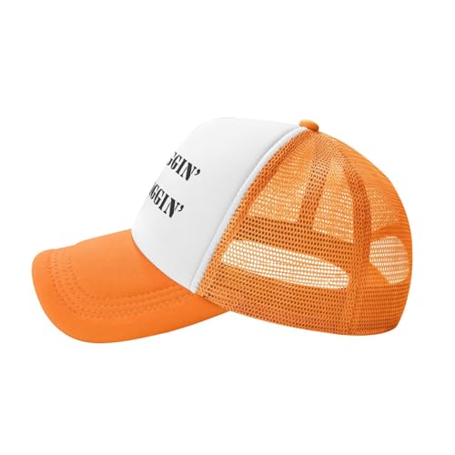 Image of Less Naggin More Gaggin Trucker Hat Funny Baseball Caps Adjustable Fishing Hats for Men Women Black
