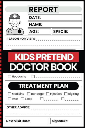 Kids Pretend Doctor Book: Pretending To Be Doctor Funny Prescription For Children, Imaginary Doctor Role Play Notebook image 2