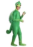 Fun Costumes Adult Disney Tangled Pascal Costume, Chameleon Themed Outfit with Headpiece, Mitts, and Shoe Covers - X-Large - Green