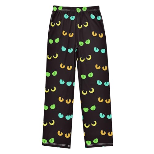 Cat Eyes Darkness Boys Pants for Kids Jogger Pants with Pockets S-XL