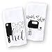 Funny Kitchen Towel Set Chop it like it's Hot Watch me Whip Set of 2