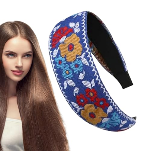 Girls Hair Accessories Boho Headbands,Boho Embroidered Head Bands for Women's Hair - wrap women boho hairbands Handmade Vintage 