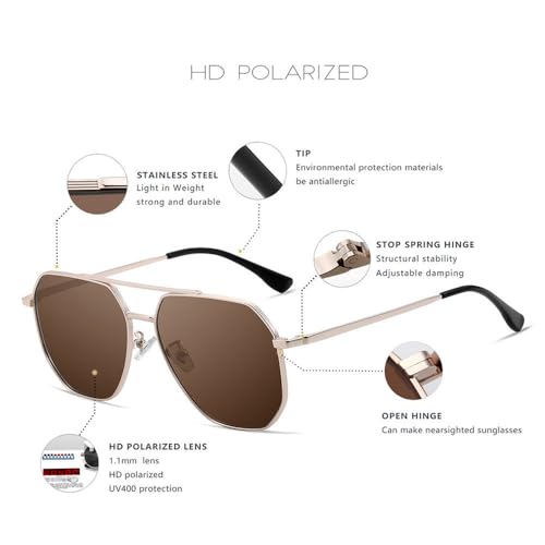 Lunettes de soleil polarisées homme avec filtre UV pour une conduite et pêche sécurisées