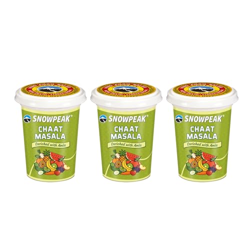 Image of Snowpeak Chat Masala Powder 100g Each | Enriched with Amla | (Pack of 3)