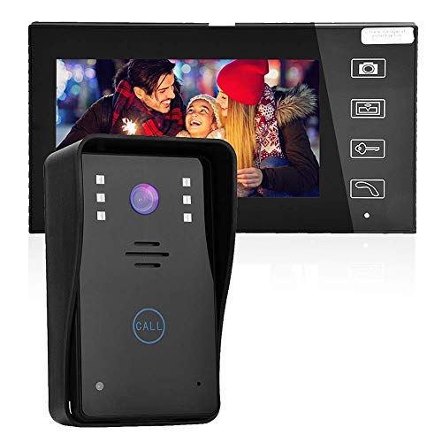 Kit Videocitofono Con Vivavoce E Videocamera Esterna Con Infrarossi - Nuovo Modello 2025, Collegamento 4 Fili E Apertura Serratura Elettrica