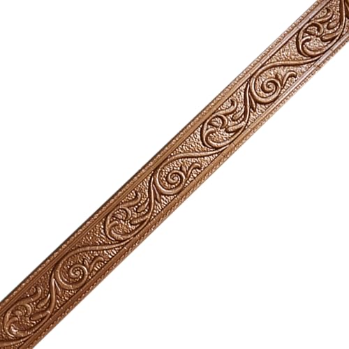 Rodapié autoadhesivo de PE en color marrón de 2,2 m x 5 cm para remates de pared 2