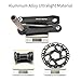 Mountain Bike Crankset,110/127/140/150/155/160MM Bike Crank Arms, Hollow Integrated Folding Bicycle Crank With 28/30/32/34/36T Single Speed Round Narrow Wide Chainring 7-12S With BB(32T,160mm)