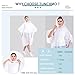Disposable Rain Ponchos for Adults (6 Pack) 50% Thicker Emergency Ponchos-White