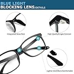 Blue-Light Blocking Glasses Computer Reading/Gaming/TV/Phones Glasses Fashion Anti Eyestrain UV Glasses for Women Men - Image 5