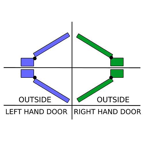 Melrose Style Tubular Handleset In Antique Brass With Left Hand Milano Levers And A 2 3/8" Backset. Antique Handles. #TOP1