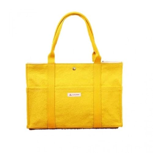 [尾道帆布]丈夫で使いやすい|ショルダートート(からし)