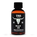 TSE for Men Beard Oil - Sandalwood Vanilla Scent - Hand Crafted 2 fl oz / 60 ml Deep Conditioner, Nourishing Softener, Natural Ingredients, Stop Itching, Made in the USA.