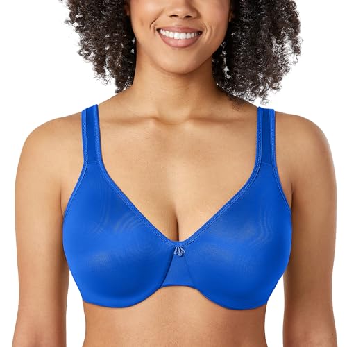 Image of CALVENA Women's Full Coverage Minimizer Bra | Plus Size, Underwire Support, Seamless Smooth Cups, U-Back