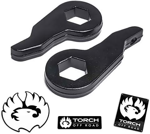 TORCH 1"–3" Front Adjustable Torsion Key Leveling Kit for 2001–2010 Silverado/Sierra 2500/3500 HD