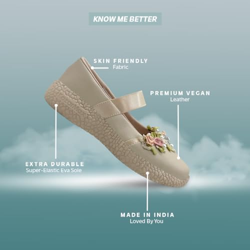Image of KazarMax Kids Girls Floral Ballet Flat Ballerina