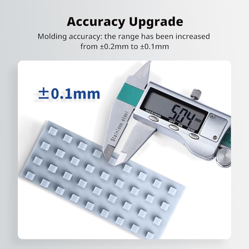 Image of ANYCUBIC Upgraded Standard 3D Printer Resin, 405nm SLA Fast UV-Curing Resin, High Precision & Rapid Photopolymer for 8K Capable LCD /DLP /SLA 3D Printing (4Packs*1kg Grey, 4kg in Total)