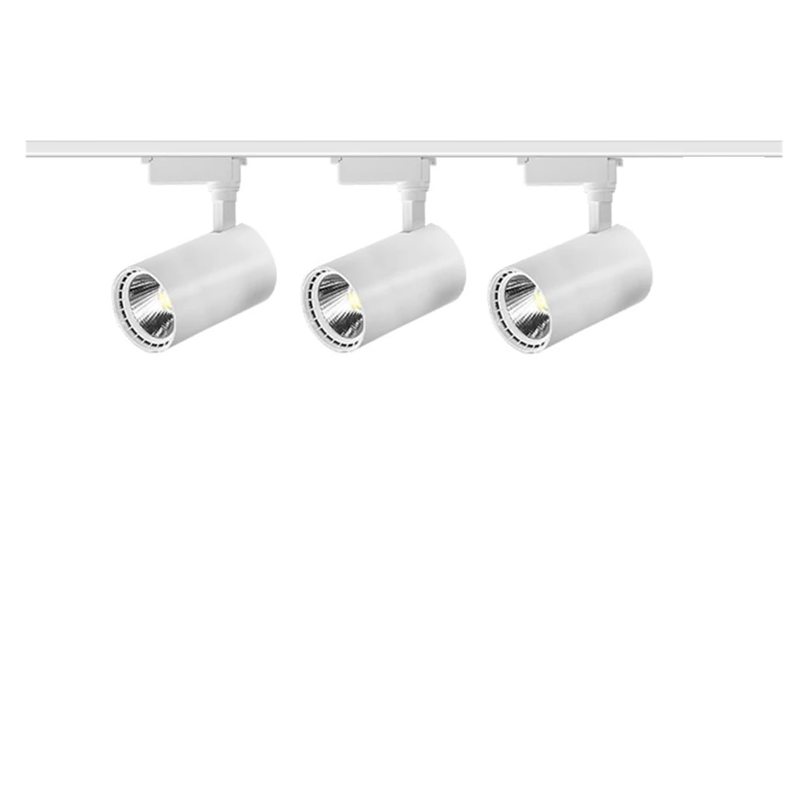Zestaw Oświetlenia Szynowego LED COB Spot Led System Do Wystroju Domu Kuchnia Sypialnia Światła Lampa Szynowa Reflektory Elastyczny Montaż(3pcs White Body set,30W)
