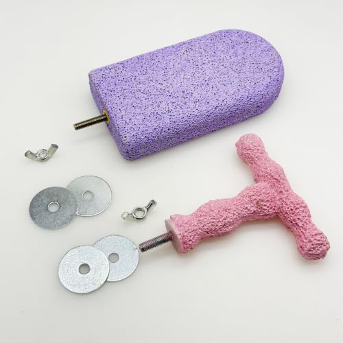 Image of 4 Bird Beak Grinding Stone Parrot Perch Stand for Small Birds