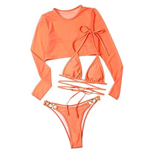 Maillot de bain 3 pièces masquant les imperfections avec tankini long et short