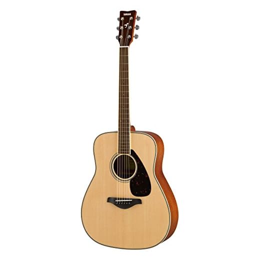 Yamaha FG820 Solid Top Acoustic Guitar, Natural, Dreadnought