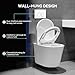HOROW Concealed Toilet Tank Carrier, In-Wall Carrier System for Wall Hung Toilets, Wall Mounted Toilet Carrier with Chrome Actuator Plate, 1.1 GPF / 1.6 GPF Dual Flush