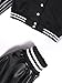 babyhealthy Womens Crop Varsity Jacket Stitched Leather Baseball Bomber Jacket Y2K Streetwear Short Coat A Green