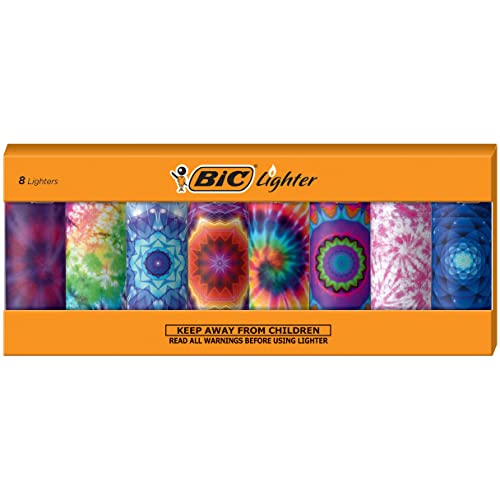 Bic special edition psychedelic patterns series maxi pocket lighters