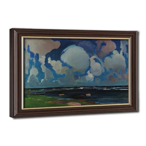Impression sur toile Nuages en Finlande cadre suspendu déco salon bureau