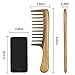 BESTOOL Wide Tooth Comb, Extra Large Natural Sandalwood Wide Tooth Comb Detangler for Curly Long Thick Wet or Dry Hair Anti-static