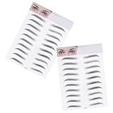 LALADEFIEE Augenbrauen Aufkleber 2 Stück Haarähnliche 4D Tätowierungen für Frauen zur Augenbrauenverlängerung und Verzierung